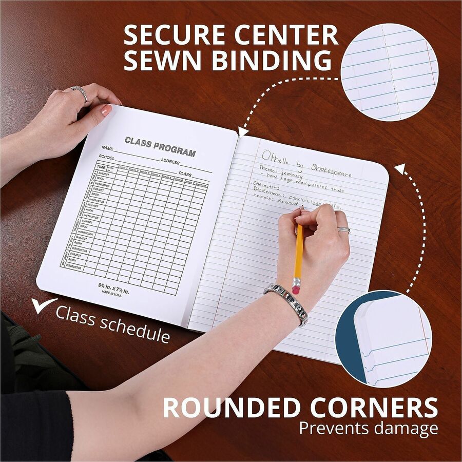 Roaring Spring College Ruled Hard Cover Composition Book, 100 Sheets, 200 Pages (ROA77264)