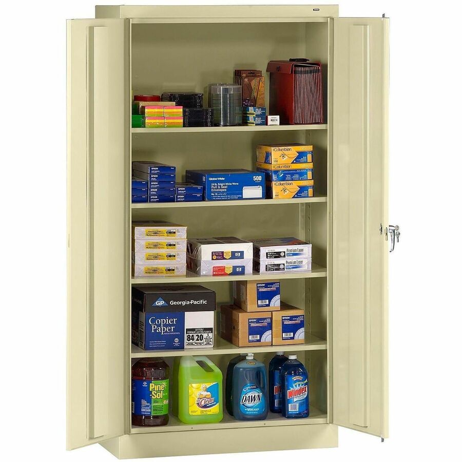 Tennsco Putty Standard Cabinet, 36" x 18" x 72", 5 x Shelf(ves), 2 x Standard Door(s) (TNN1470PY)