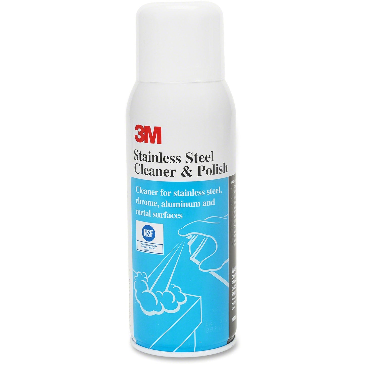 3M Stainless Steel Cleaner Polish, 10 fl oz, Lime, Citrus Scent, 12/Carton (MMM59158CT)
