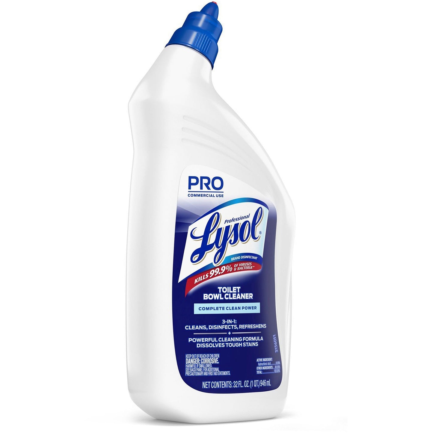 Professional Lysol Power Toilet Bowl Cleaner, 32 fl oz, Wintergreen Scent (RAC74278)