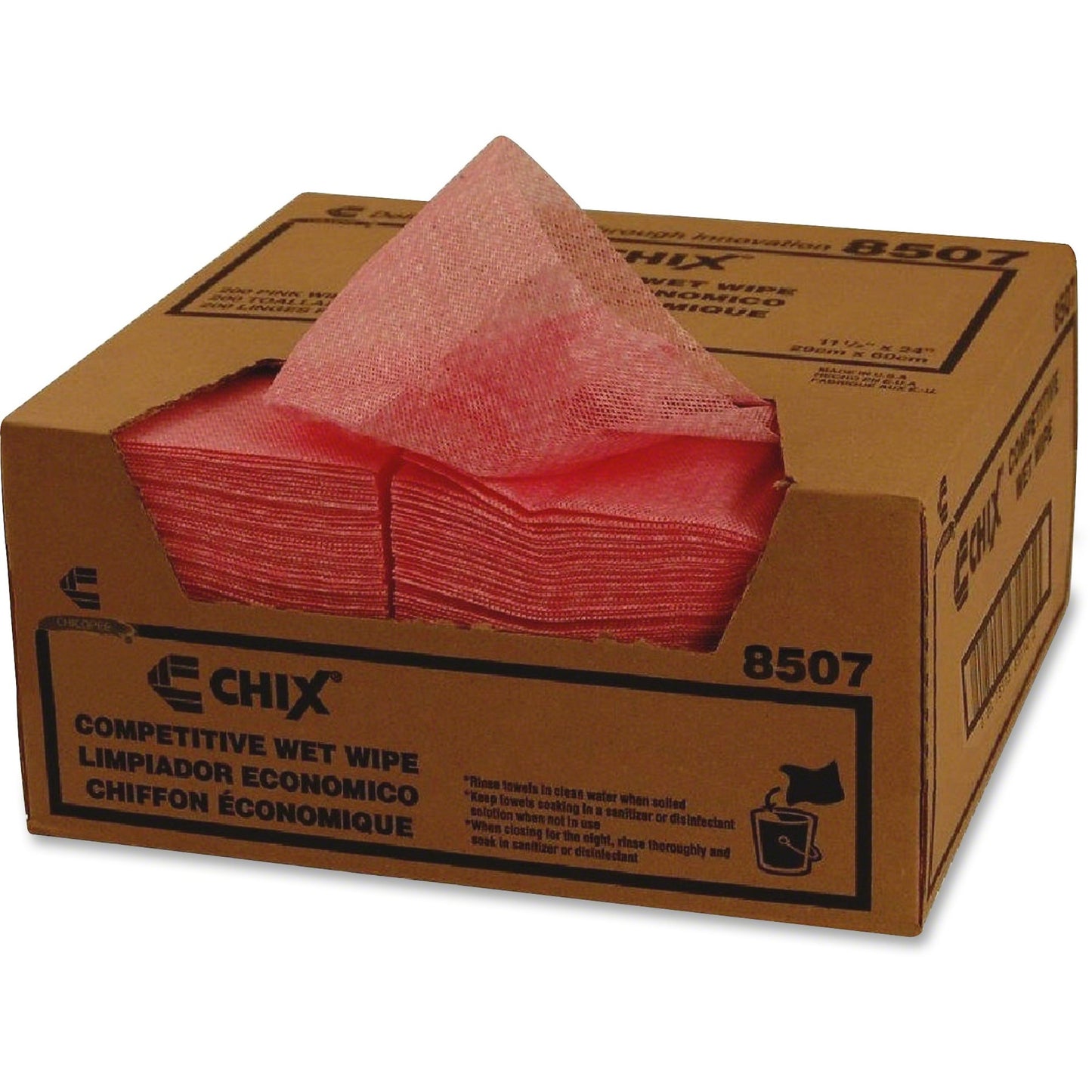 Chicopee 8507 Competitive Wet Wipes, 24" x 13.50", 200/Carton (CHI8507)
