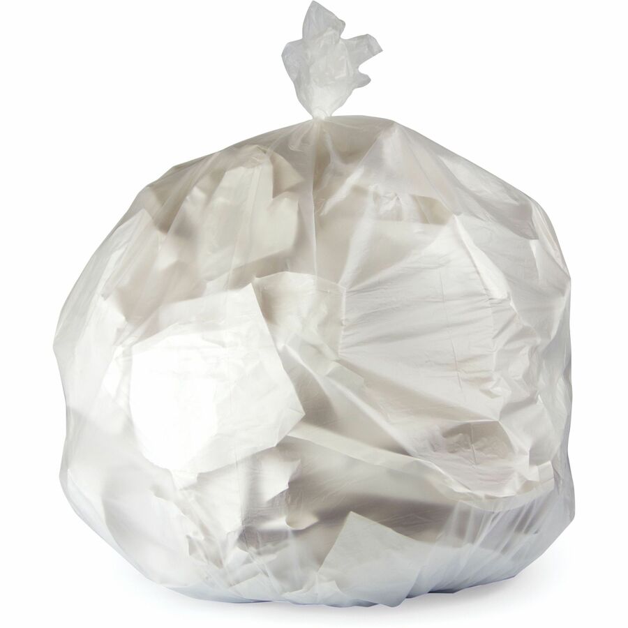 Heritage Value Line Can Liners, 56 gal Capacity, 46" x 43" x 19 mil Thickness, 150/Box, Natural (HERV8646ENR01)
