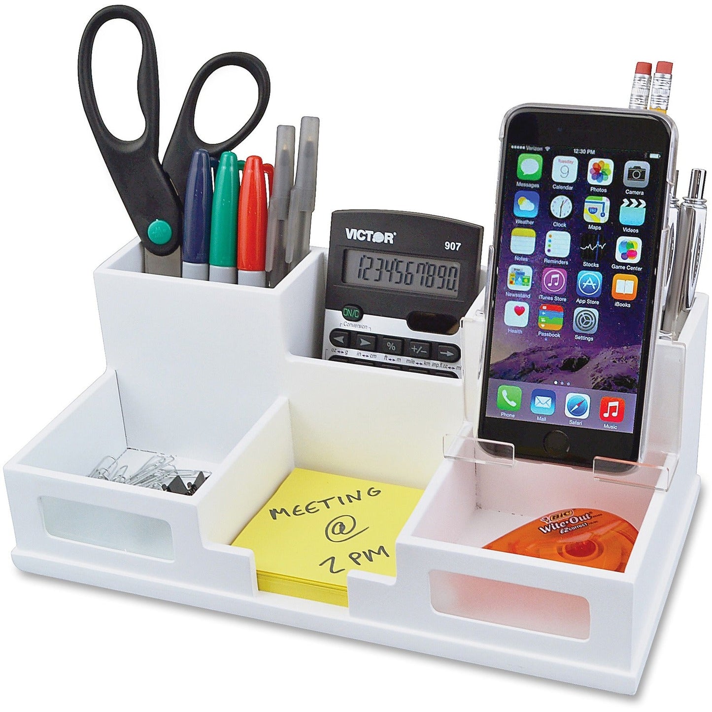 victor-desk-organizer-w-phone-hldr-num-vctw9525_1