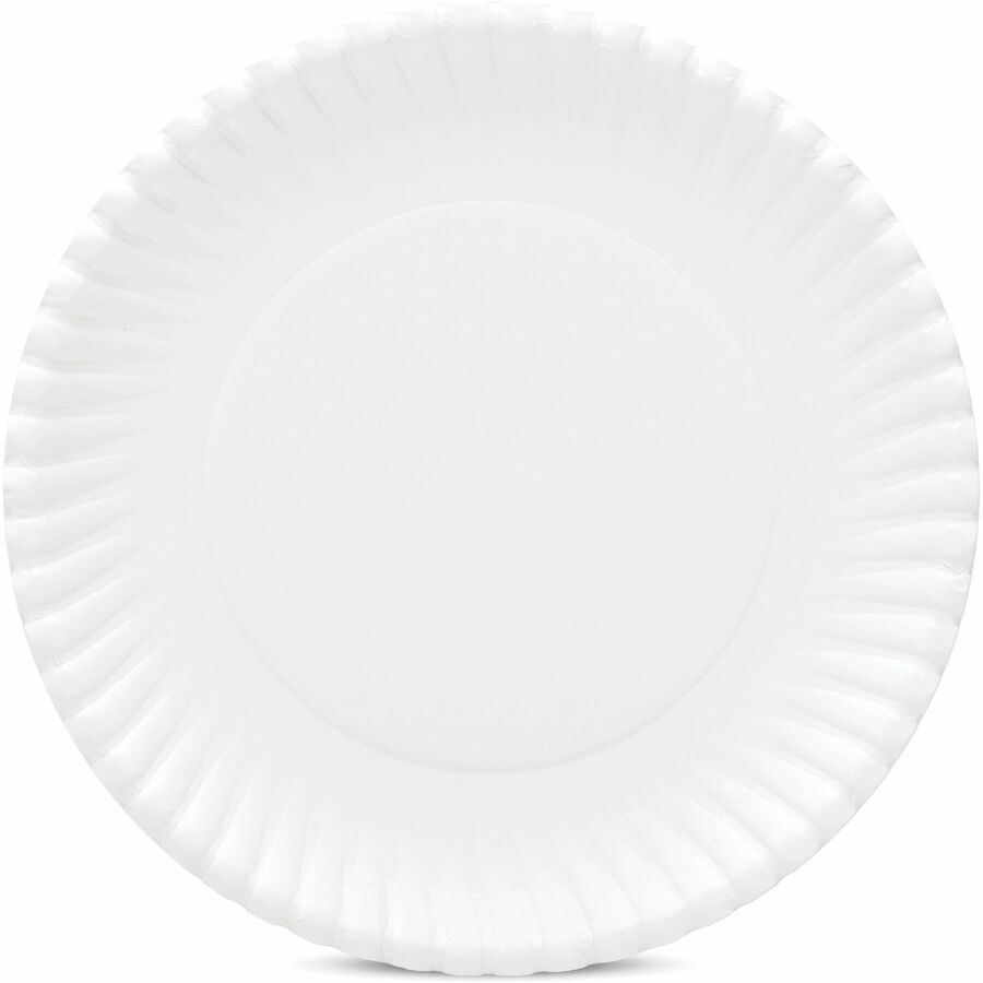 AJM 9" Original Heavyweight Plates, 9" Diameter, White, 120/Pack (AJMOH9AJBXWHPK)