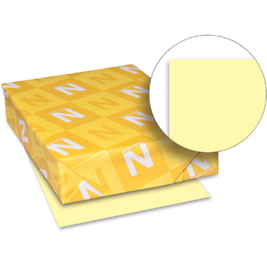 Exact Vellum Bristol Paper, Yellow, 92 Brightness, Letter, 8 1/2" x 11", 67 lb Basis Weight (WAU82331)