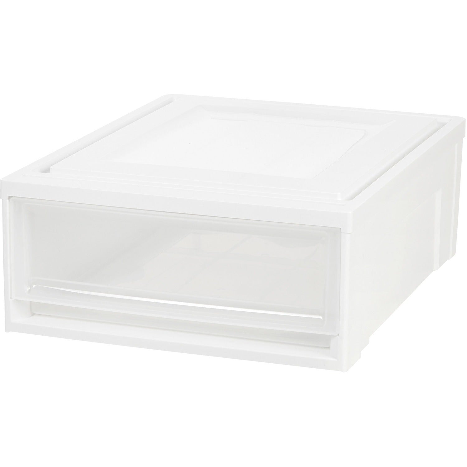 IRIS Stacking Drawer, 22QT, 15-3/4"Wx19-3/5"Lx7"H, 4/CT, White (IRS129 ...