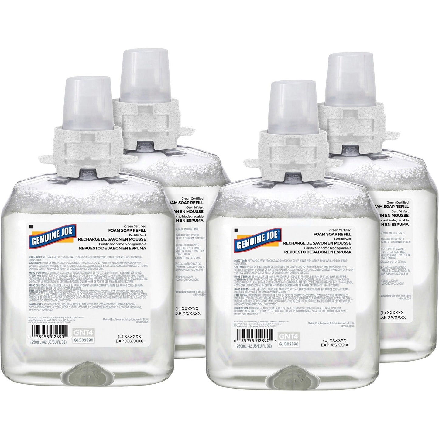 genuine-joe-green-certified-soap-refill-fragrance-free-scent-42-3-fl-oz-1250-ml-clear-unscented-4-carton-num-gjo02890ct_1
