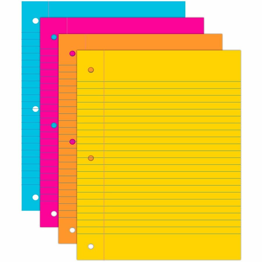 astrobrights-filler-paper-100-sheets-wide-ruled-front-ruling-3-holes-24-lb-basis-weight-8-x-10-1-2-sheet-size-neon-blue-paper-hole-punched-acid-free-100-pack-wau2591001_3