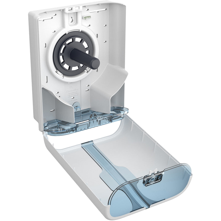 Cascades PRO Tandem Jumbo Toilet Paper Dispenser, 1 x Roll, 13.8" x 10.8" x 5.6", White (CSDC383)