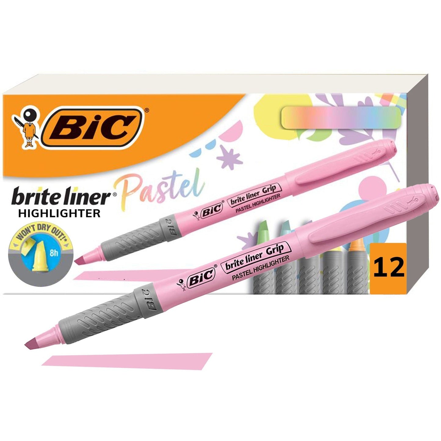 bic-brite-liner-grip-pastel-highlighters-chisel-marker-point-style-pastel-yellow-num-bicgbld11ast_1