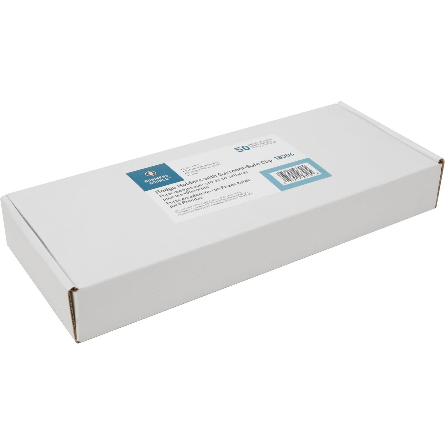business-source-deluxe-badge-holders-3-5-x-2-3-x-50-box-clear-num-bsn18306_1