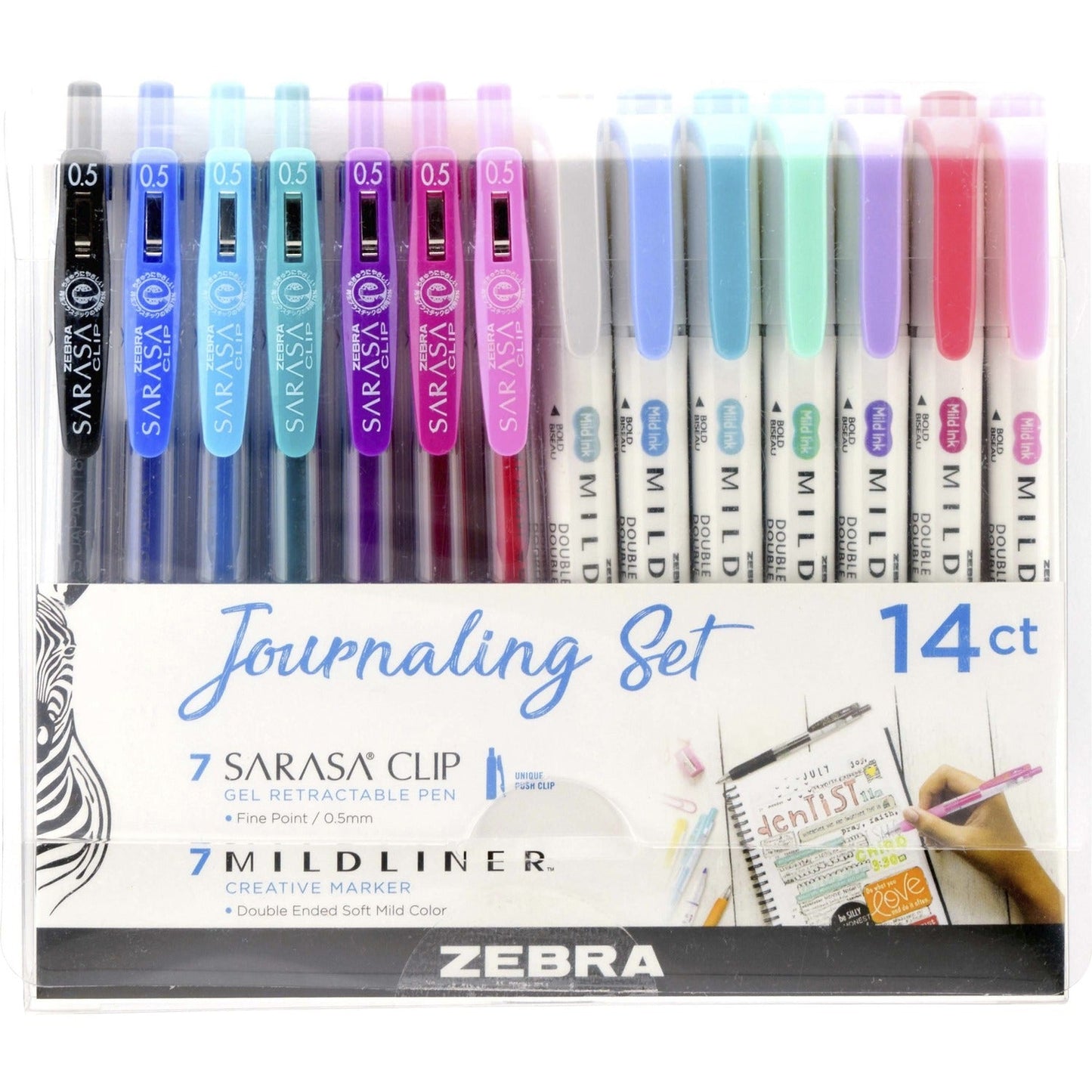 zebra-pen-sarasa-clip-gel-pens-mildliner-markers-set-1-mm-pen-point-size-bullet-num-zeb10014_1