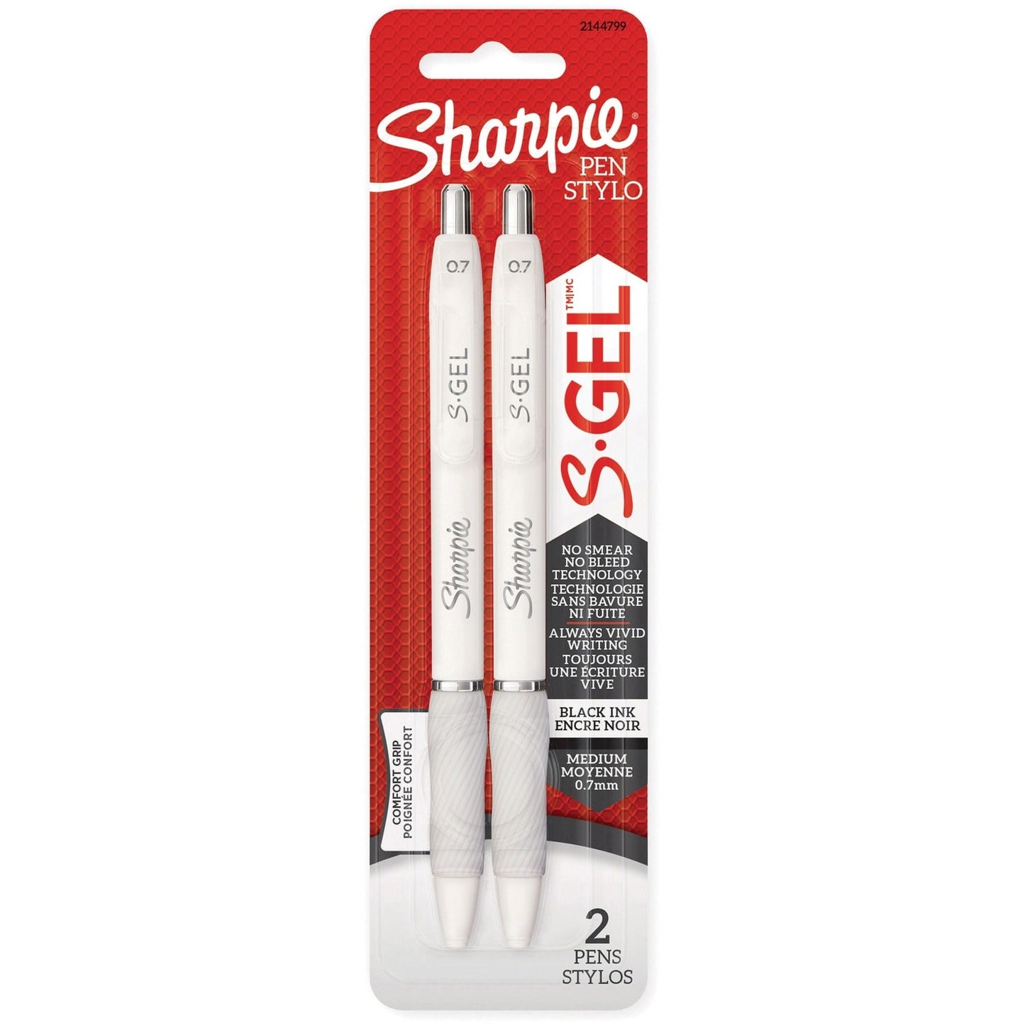 sharpie-s-gel-pen-medium-pen-point-0-7-mm-pen-point-size-retractable-black-white-barrel-2-pack-num-san2144799_1