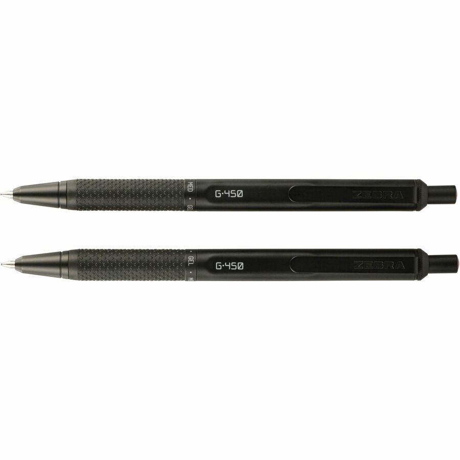 zebra-pen-g-450-gel-retractable-0-7mm-black-2pk-medium-pen-point-refillable-retractable-black-brass-barrel-2-pack-zeb49512_5