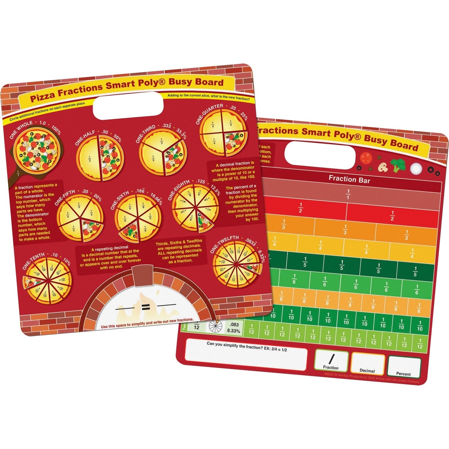 ashley-pizza-fractions-smart-poly-busy-board-10-8-0-9-ft-width-x-10-8-0-9-ft-height-poly-coated-cardboard-surface-square-48-carton-num-ash98005_1