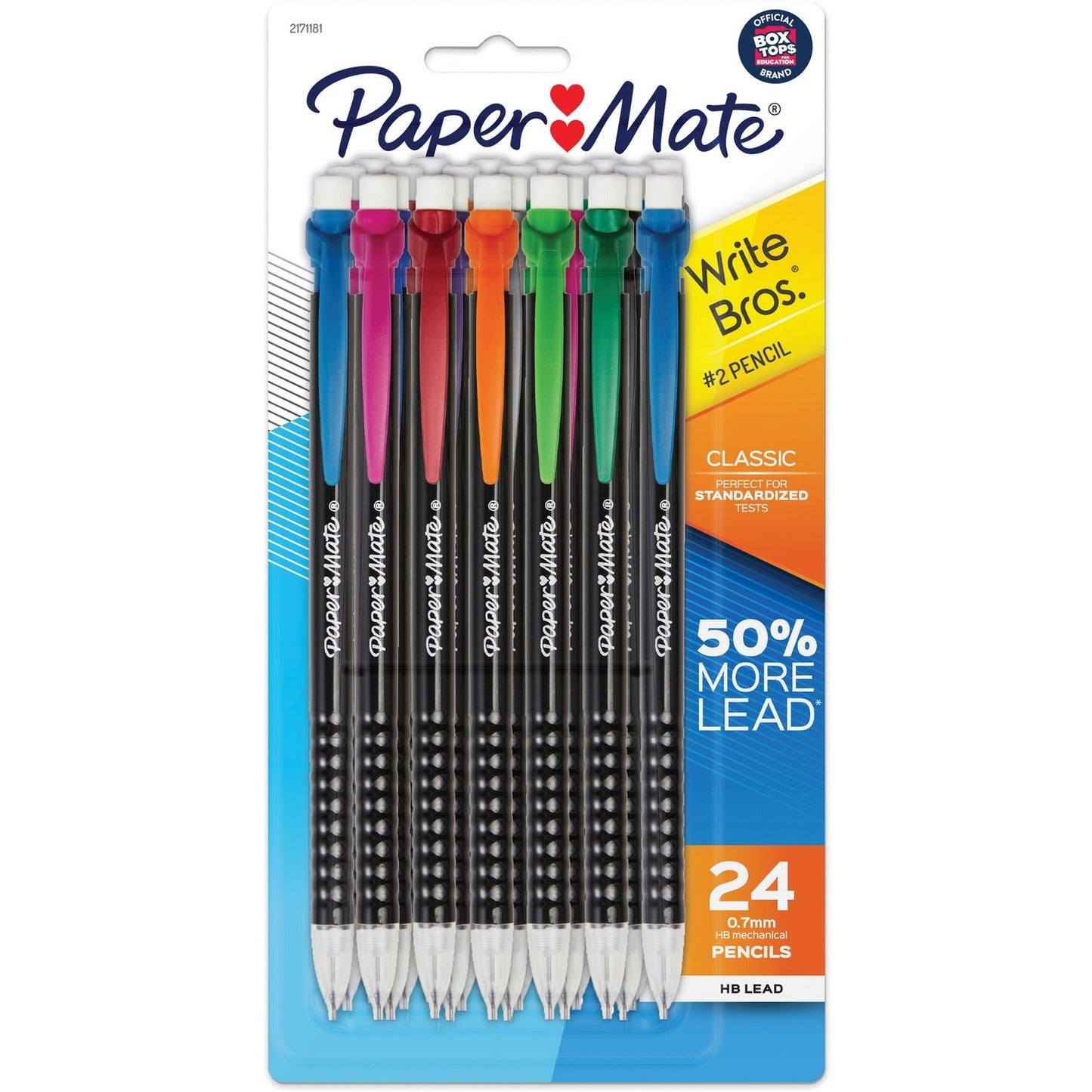 papermate-0-7mm-mechanical-pencils-0-7-mm-lead-diameter-assorted-barrel-24-pack-num-pap2171181_1