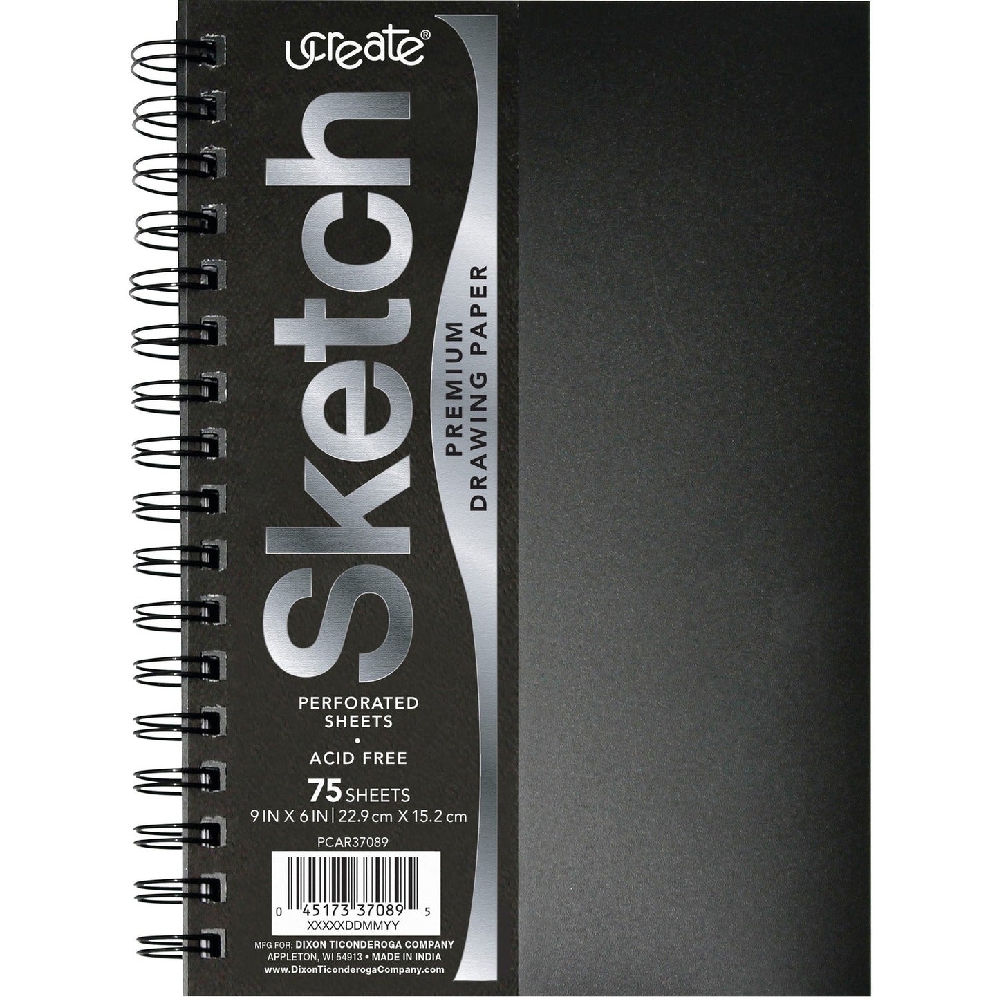 pacon-poly-cover-sketch-book-75-sheets-spiral-70-lb-basis-weight9-x-6-black-cover-num-pacpcar37089_1