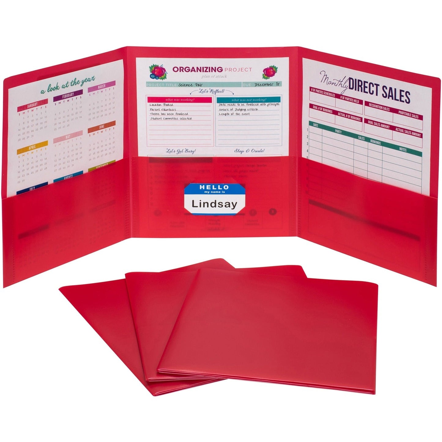 c-line-letter-portfolio-8-1-2-x-11-75-sheet-capacity-3-pocket-s-polypropylene-red-24-box-num-cli33944_1