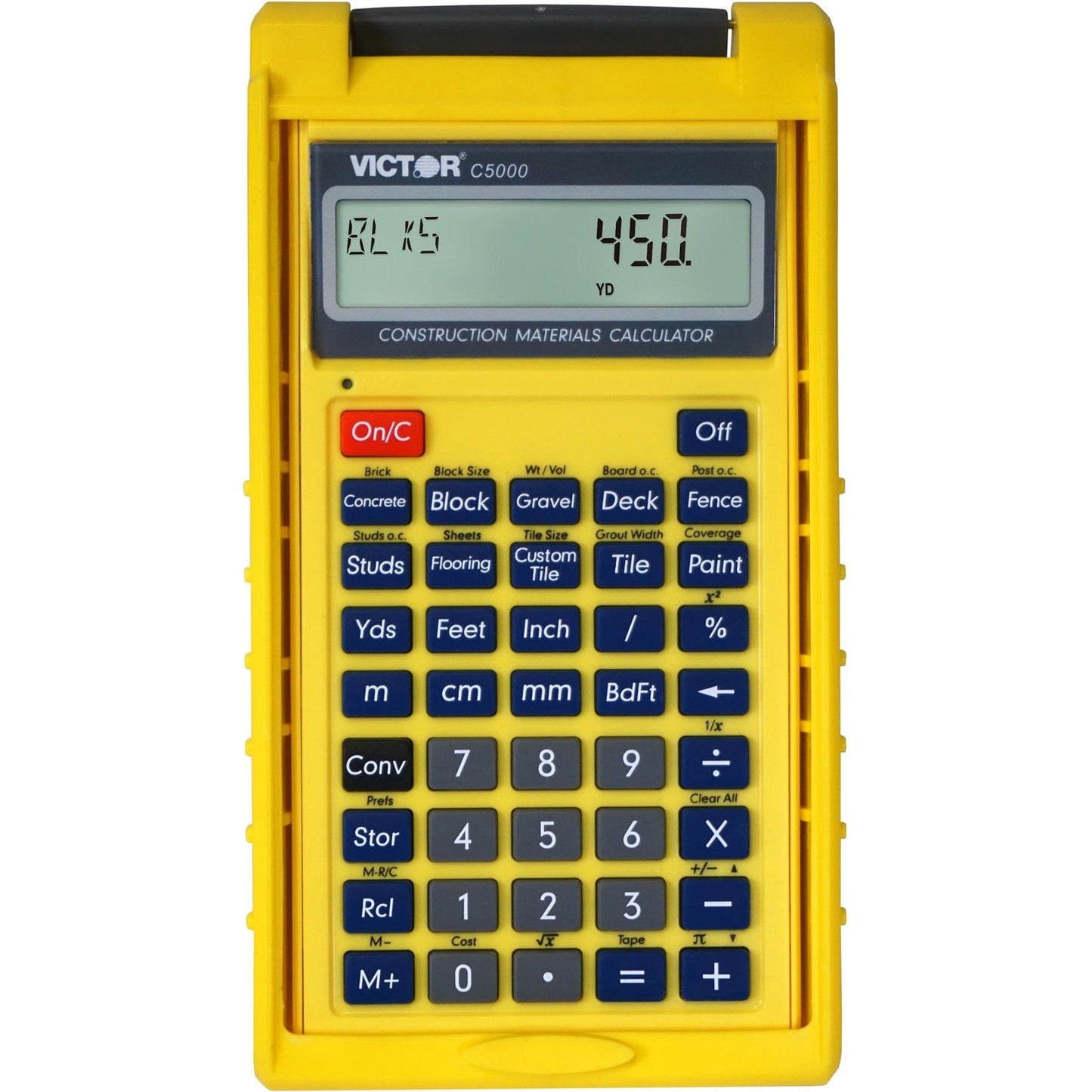 victor-c5000-materials-estimator-calculator-lcd-battery-powered-2-lr44-yellow-num-vctc5000_1