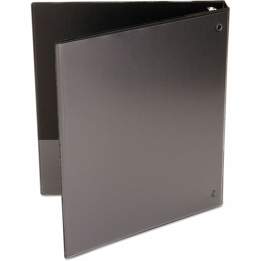 Universal Economy Round Ring View Binder, 3 Rings, 1" Capacity, 11 x 8.5, Black (UNV20961)