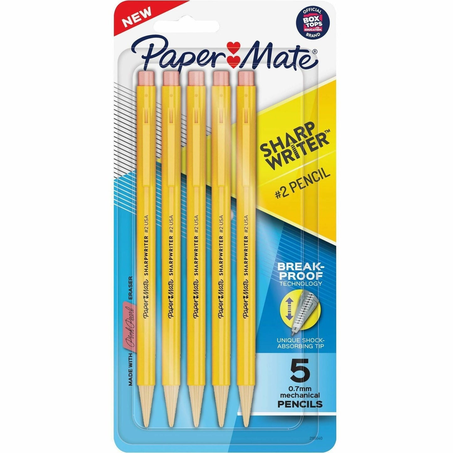 paper-mate-sharp-writer-mechanical-pencils-yellow-barrel-5-pack-pap2200939_1