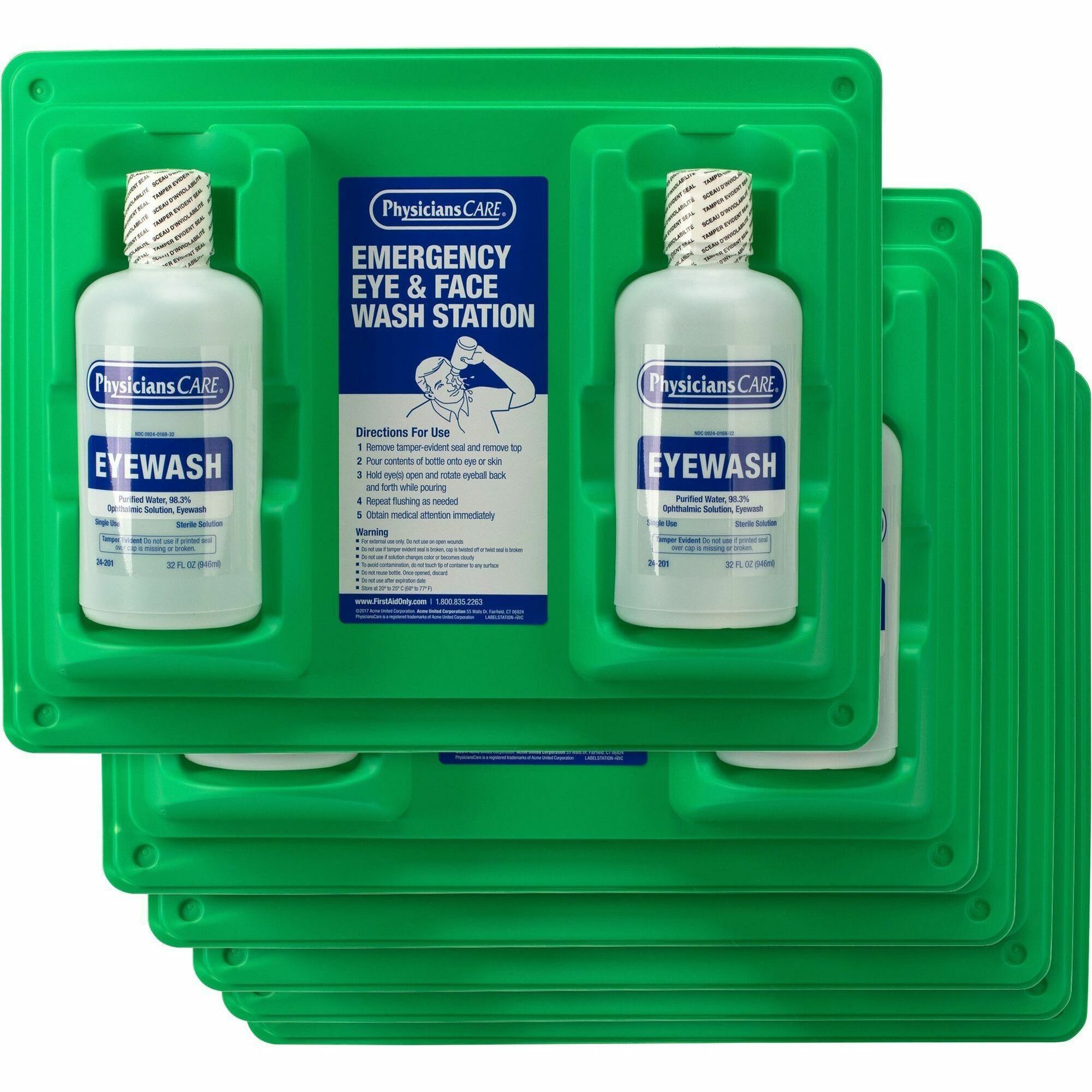 first-aid-only-twin-bottle-eyewash-station-1-quart-wall-mountable-6-carton-fao24300ct_1