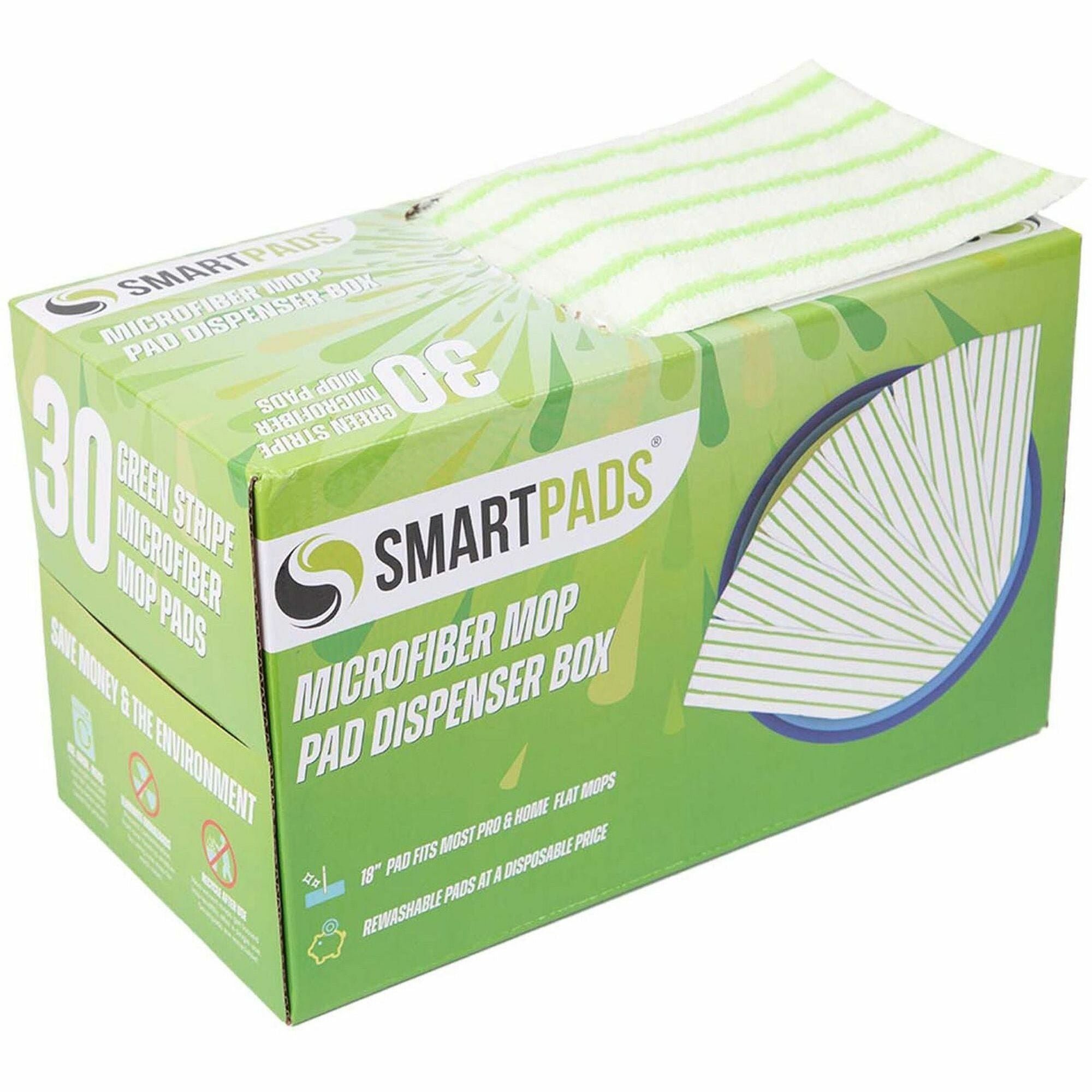 monarch-microfiber-wet-dry-mop-pad-refills-5-width-x-18-depth-woven-microfiber-white-green-30-box-monm901rmpgr_1