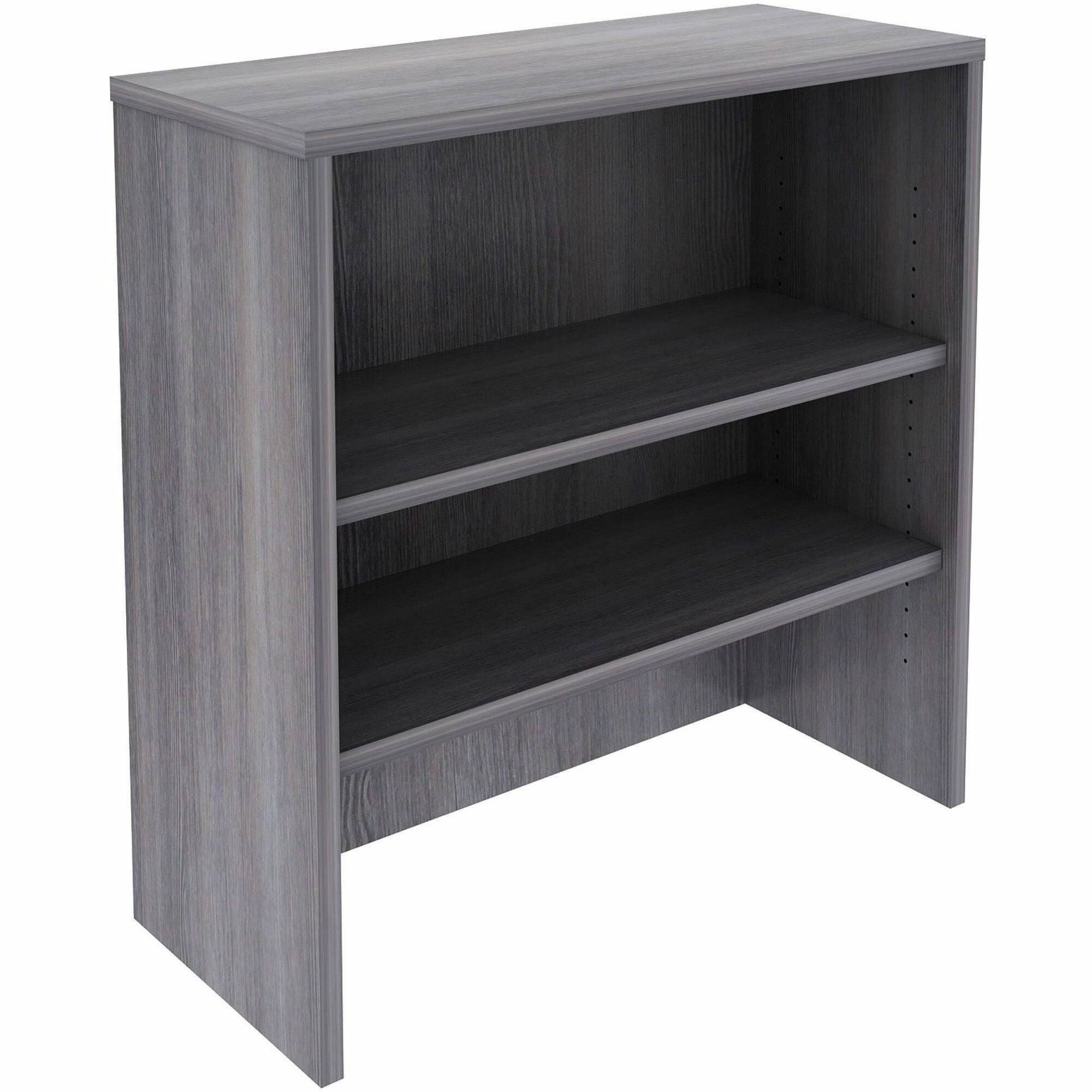 lorell-essentials-2-shelf-stack-on-bookcase-36-x-15-x-36-2-shelves-material-laminate-metal-finish-weathered-charcoal-llr69628_1