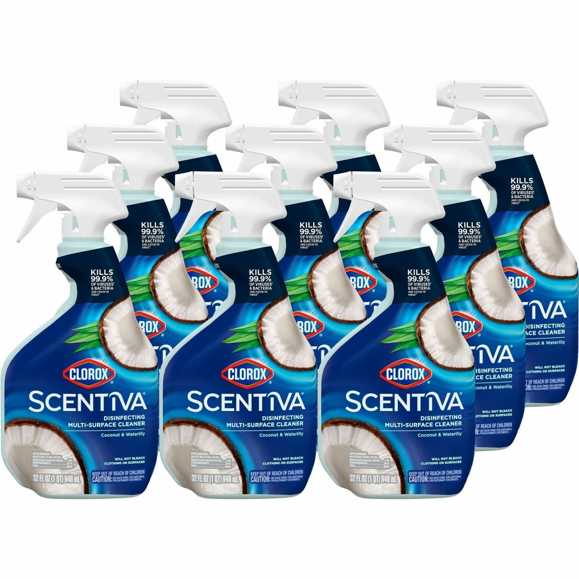 clorox-scentiva-multi-surface-cleaner-32-fl-oz-1-quart-coconut-water-lily-scent-9-carton-clo60521ct_1