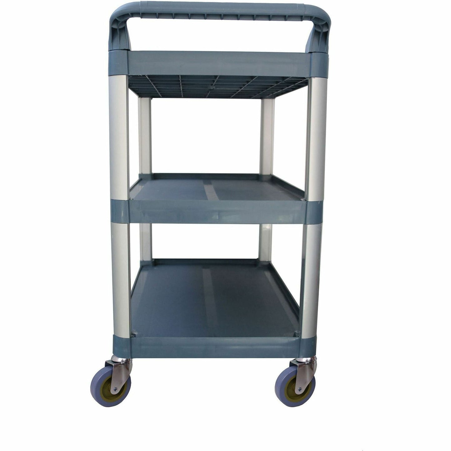 genuine-joe-bussing-cart-3-shelf-200-lb-capacity-4-caster-19-60-width-x-38-30-depth-x-36-60-height-aluminum-frame-gray-gjo02335_5