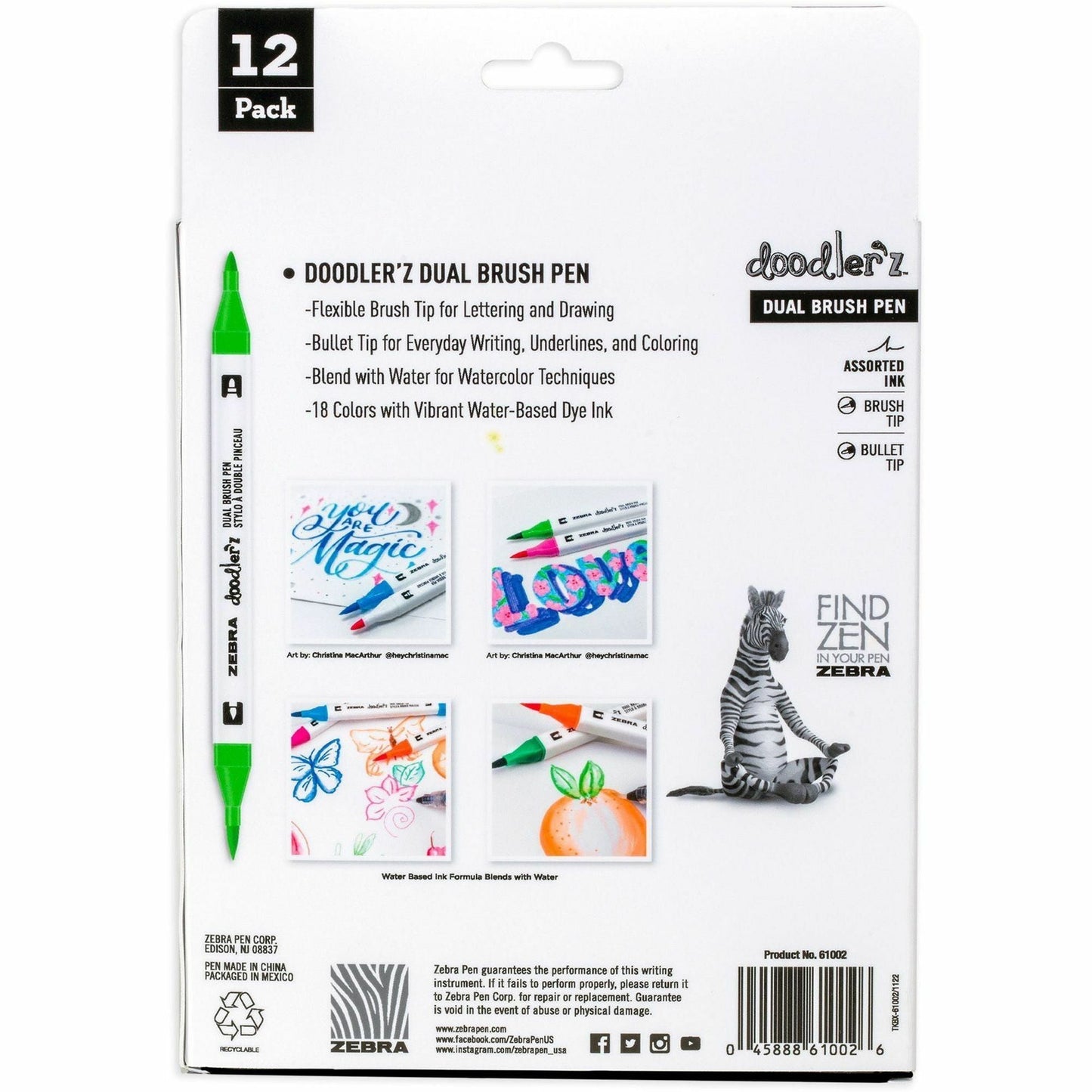 zebra-pen-doodlerz-dual-brush-pen-bullet-brush-pen-point-assorted-ink-water-based-12-pack-zeb61002_6