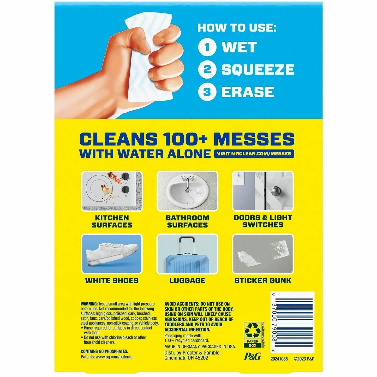 Mr. Clean Magic Eraser Pads, 3/Box (PGC79008)