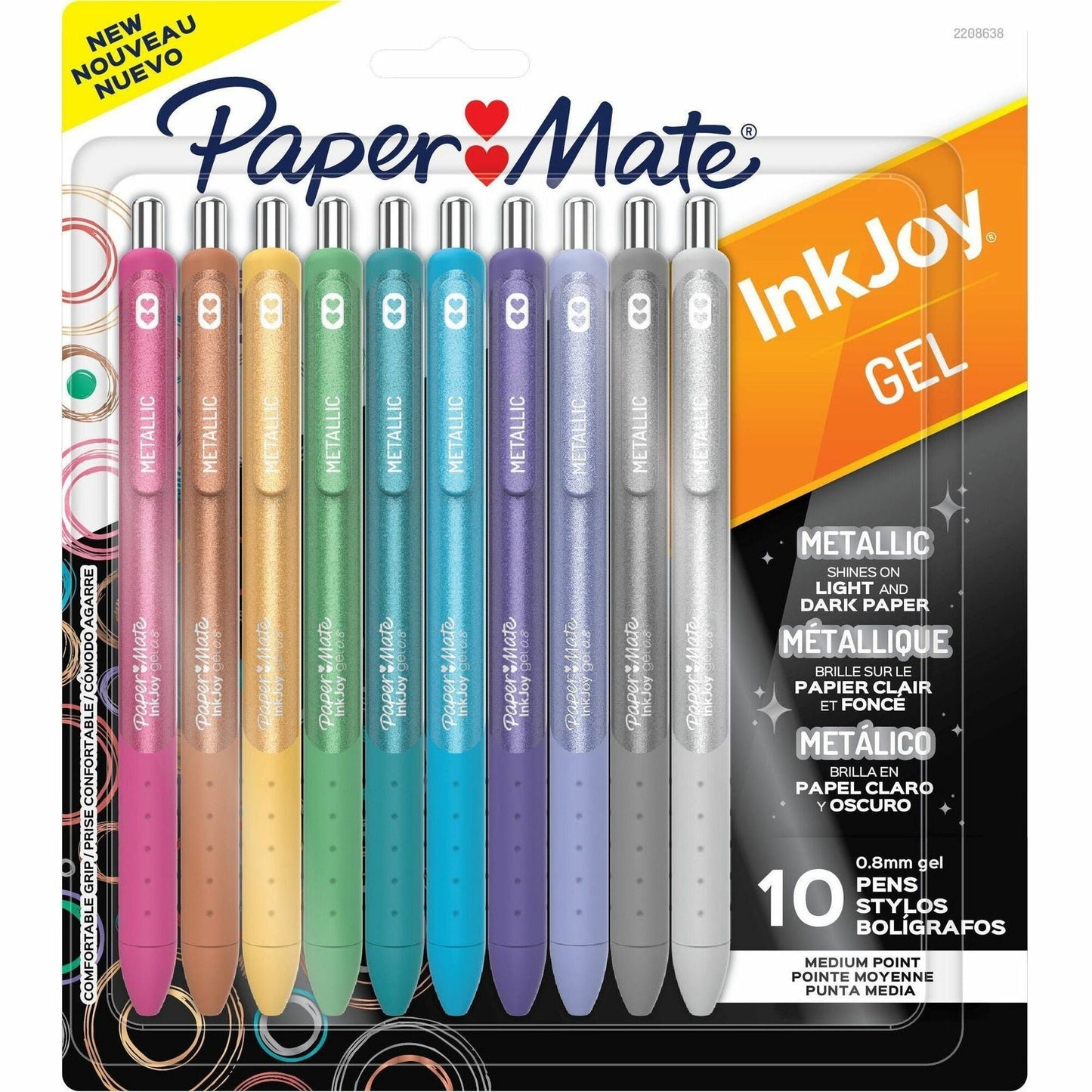 paper-mate-inkjoy-gel-pens-0-8-mm-medium-pen-point-assorted-ink-metallic-assorted-barrel-10-pack-pap2208638_1