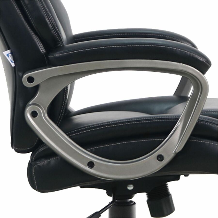 Lorell Kyros High-Back Executive Chair, Black Seat Color, Black Back Color (LLR63290)
