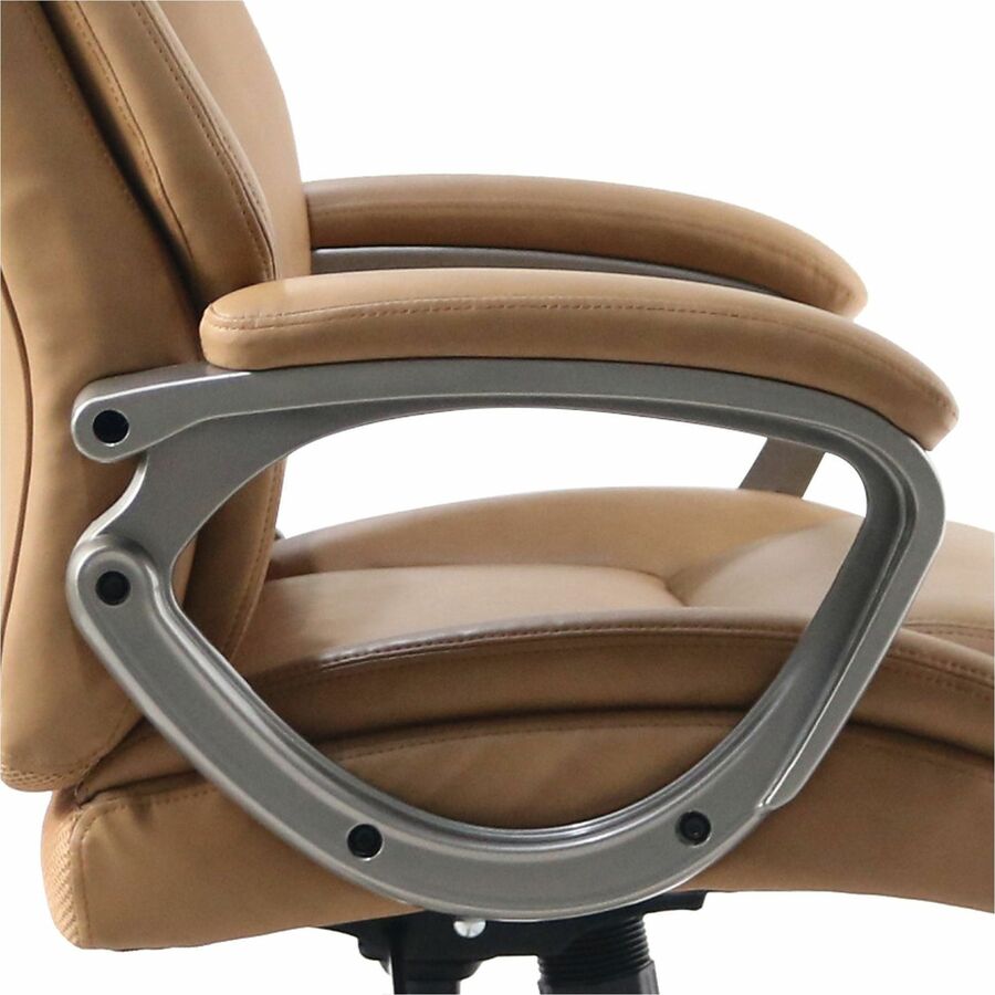 Lorell Kyros High-Back Executive Chair, Caramel Seat Color, Caramel Back Color (LLR63292)
