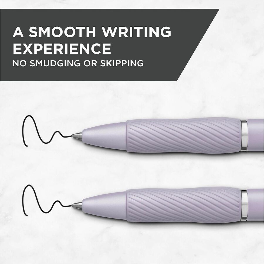 Sharpie S-Gel Fashion Barrel Gel Pen, Retractable, Medium 0.7 mm, Black Ink, Violet Barrel, 4/Pack (SAN2195670)