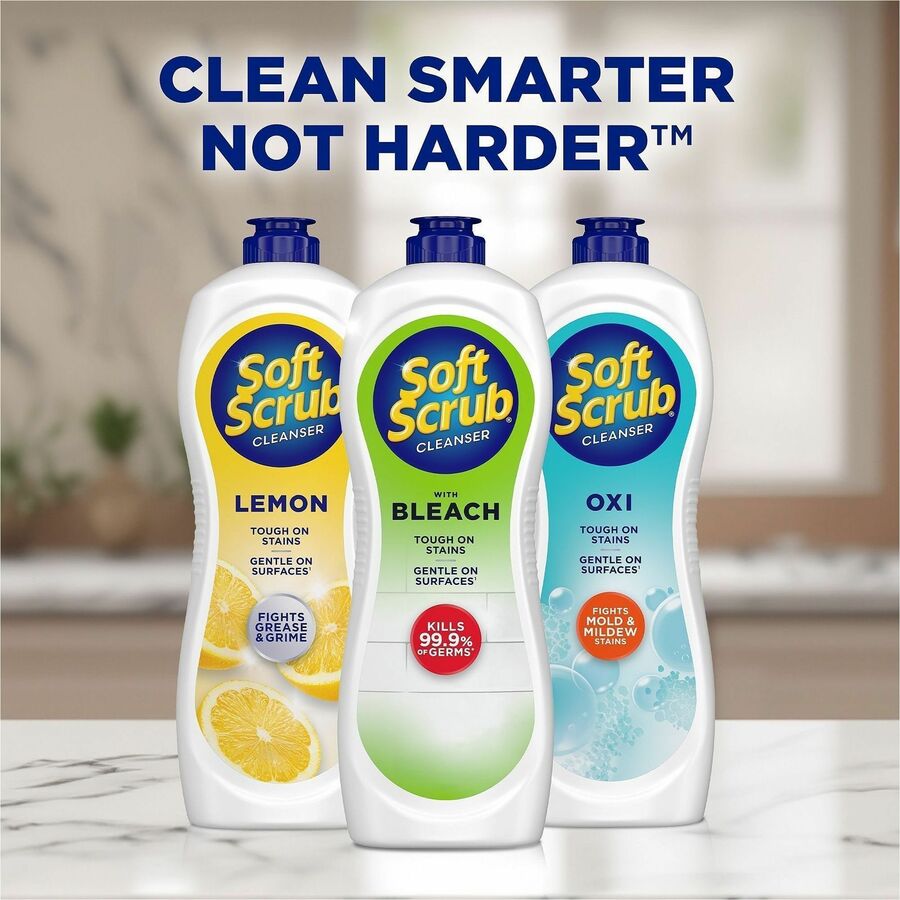 Soft Scrub Bleach Cleanser, 24 fl oz (0.8 quart), Fresh Scent (DIA07222EA)