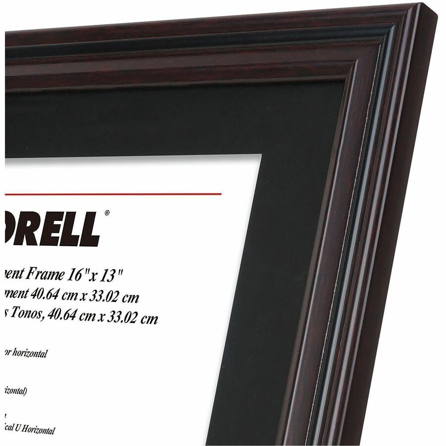Lorell Two-toned Certificate Frame, 16" x 13", Black (LLR49417)