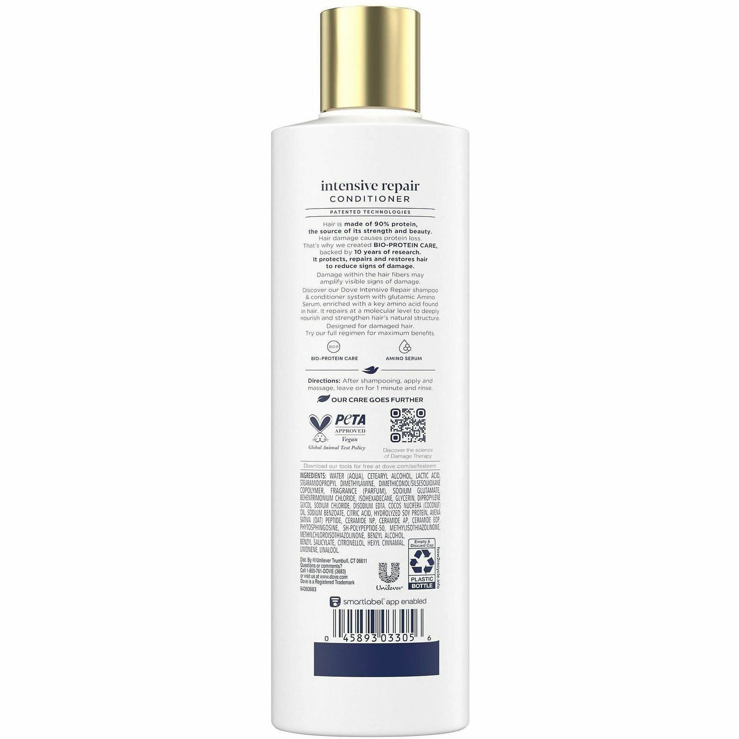 Dove Intensive Repair Hair Conditioner, 12 fl oz (UNI03305)