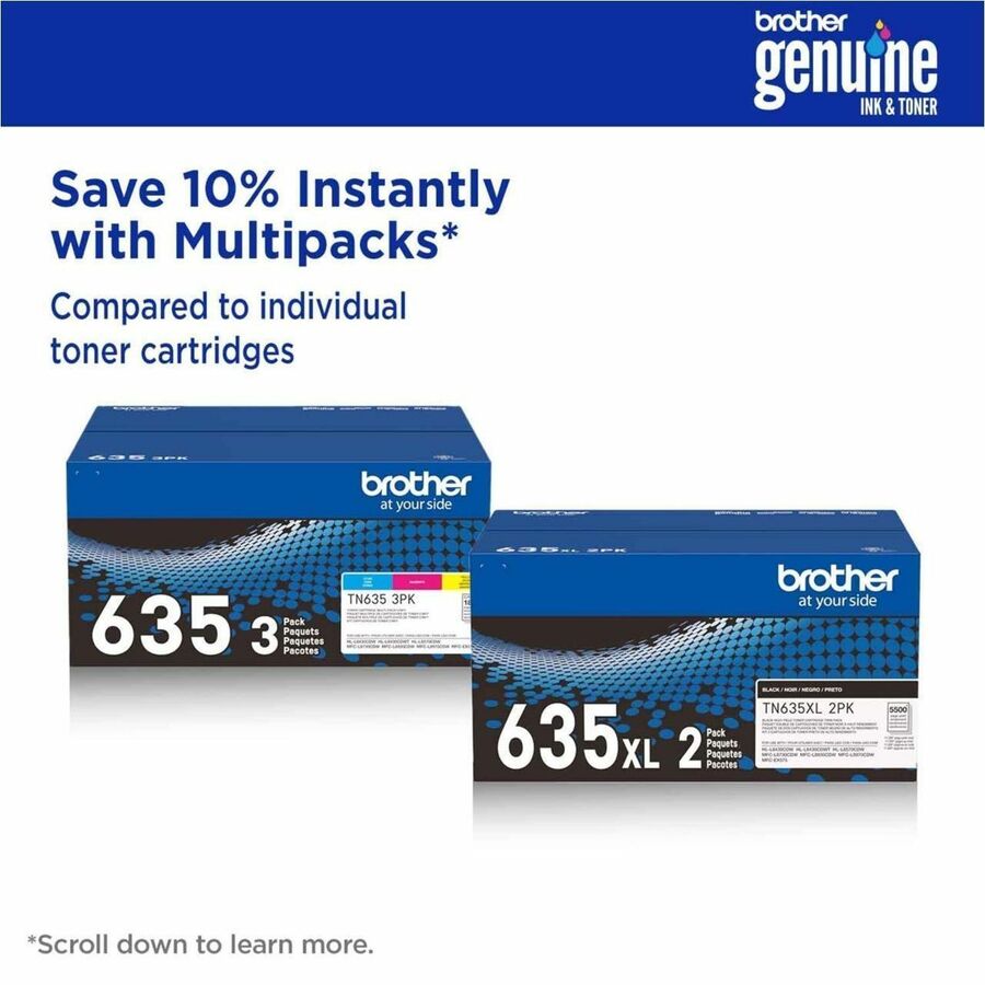 Brother TN637M Original Ultra High Yield Laser Toner Cartridge, Magenta, 10000 Pages (BRTTN637M)