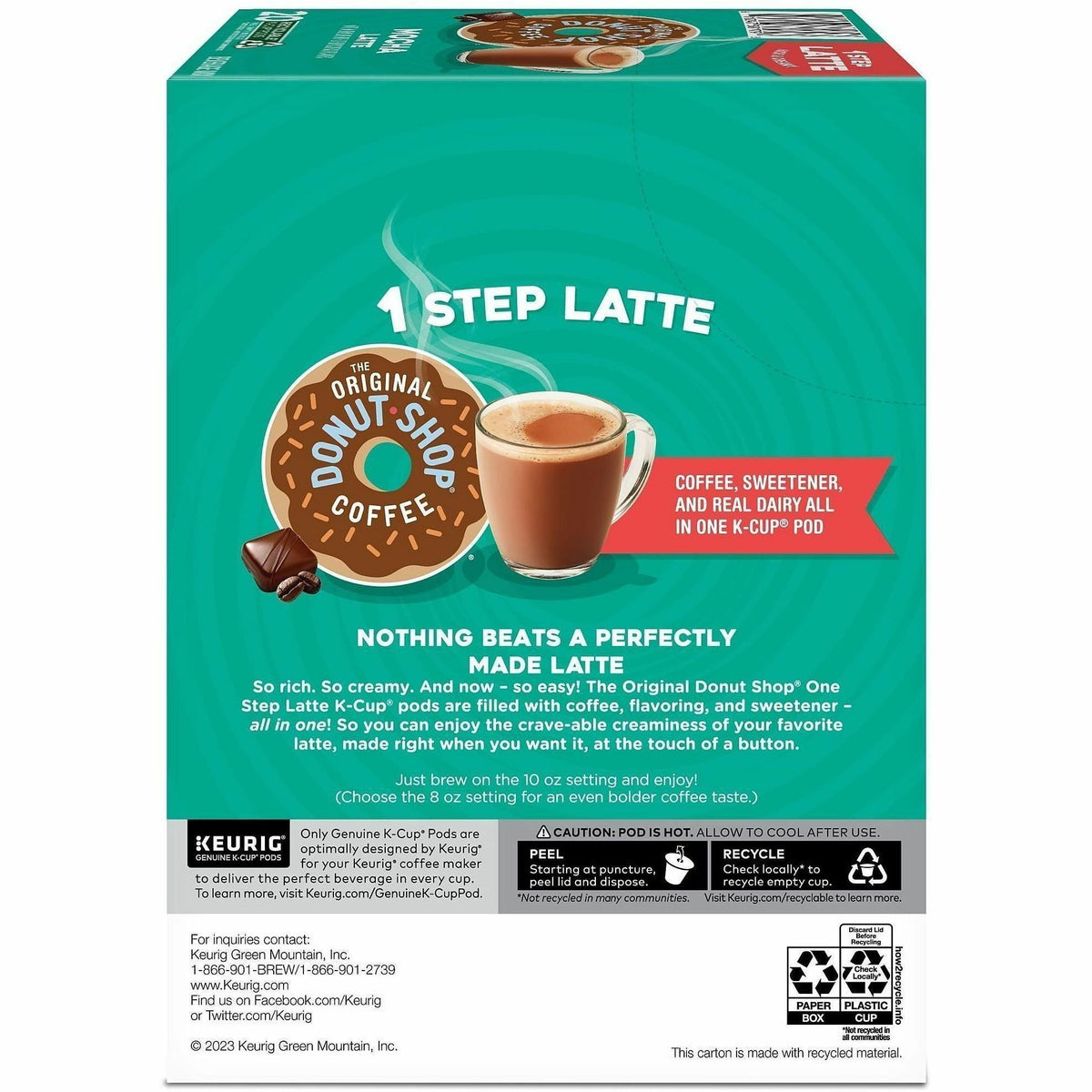 Diedrich Mocha One Step Latte K-Cups, Vanilla, 20/Box (DIE8179CT)