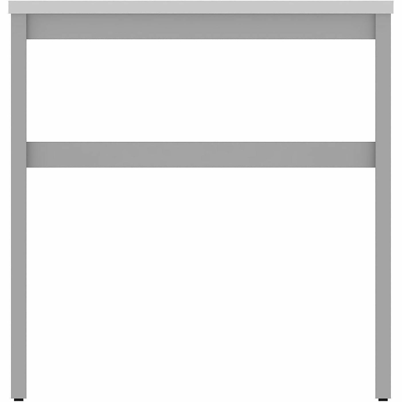 Lorell Table Base, Powder Coated H-shaped, Silver Base, 28.50" Height x 71.60" Width x 29.10" Depth (LLR16284)