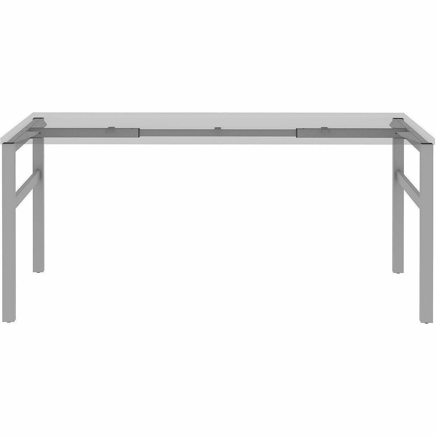 Lorell Table Base, Powder Coated H-shaped, Silver Base, 28.50" Height x 71.60" Width x 23.20" Depth (LLR16283)