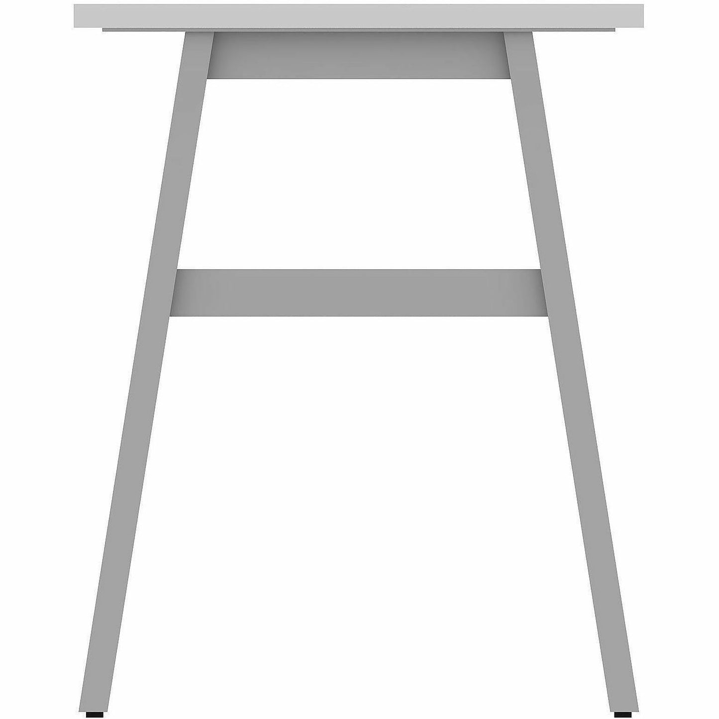Lorell Table Base, Powder Coated A-shaped, Silver Base, 28.50" Height x 71.60" Width x 23.20" Depth (LLR16289)