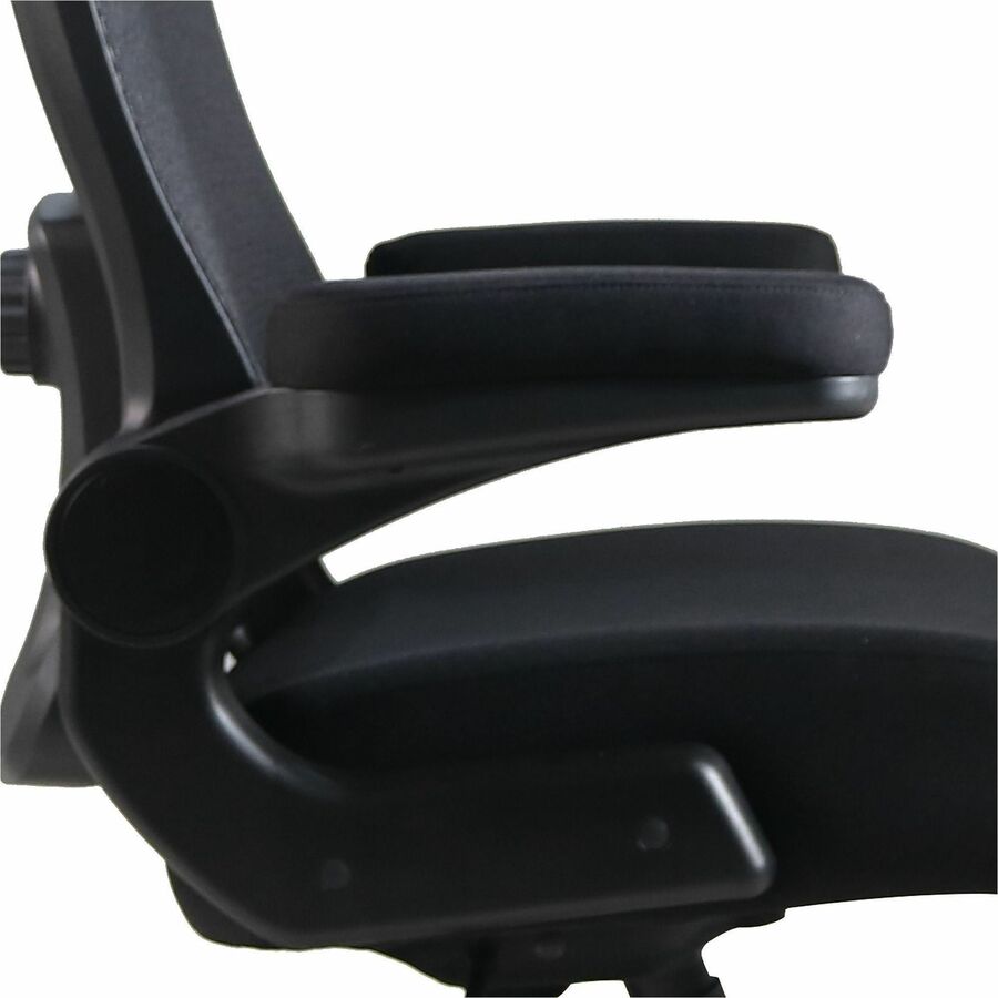 Lorell Big & Tall Flip Arm Chair, Mesh, Fabric (LLR40220)