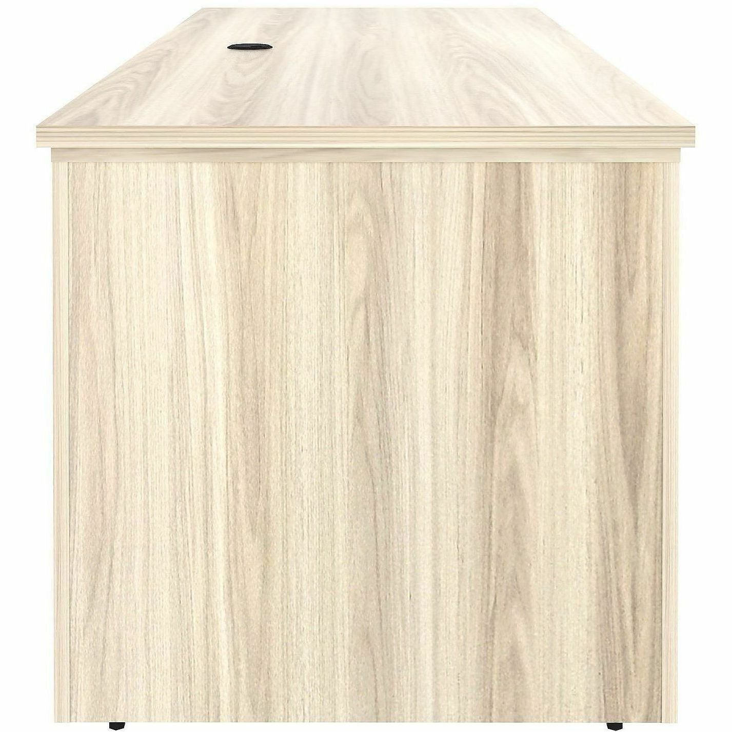 Lorell Essentials 72" Sit-to-Stand Desk Shell, 1" Thickness Table Top, 49" Height x 72" Width x 29" Depth, Modern Elm (LLR66307)