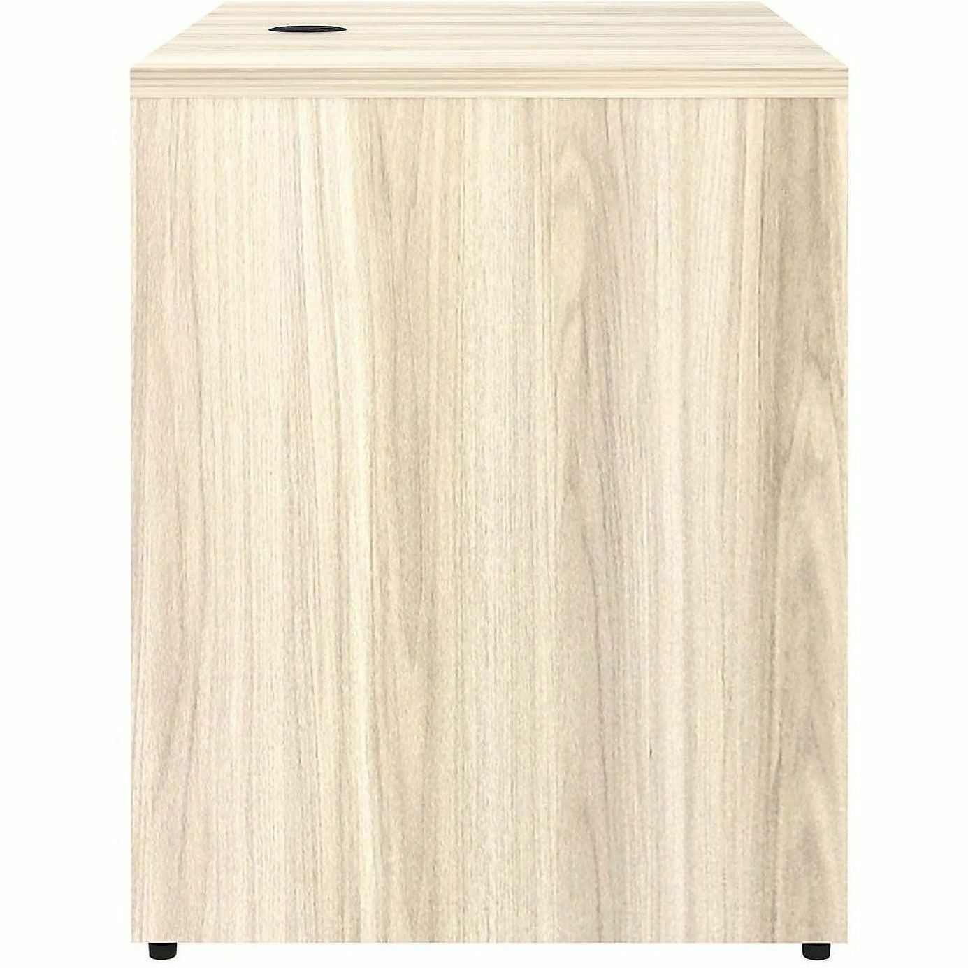 Lorell Essentials Rectangular Return Shell, 1" Thickness Table Top, 29.5" Height x 35" Width x 24" Depth, Modern Elm (LLR66322)