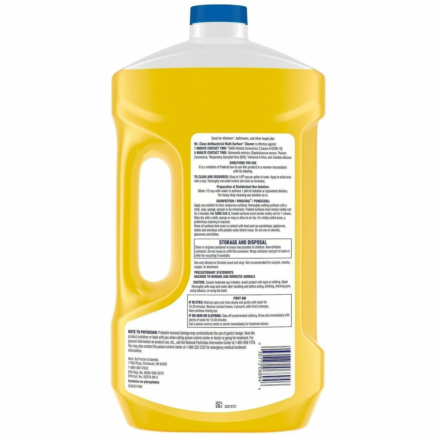 Mr. Clean All Purpose Cleaner, 64 fl oz, Fresh, Lemon Scent (PGC06894)