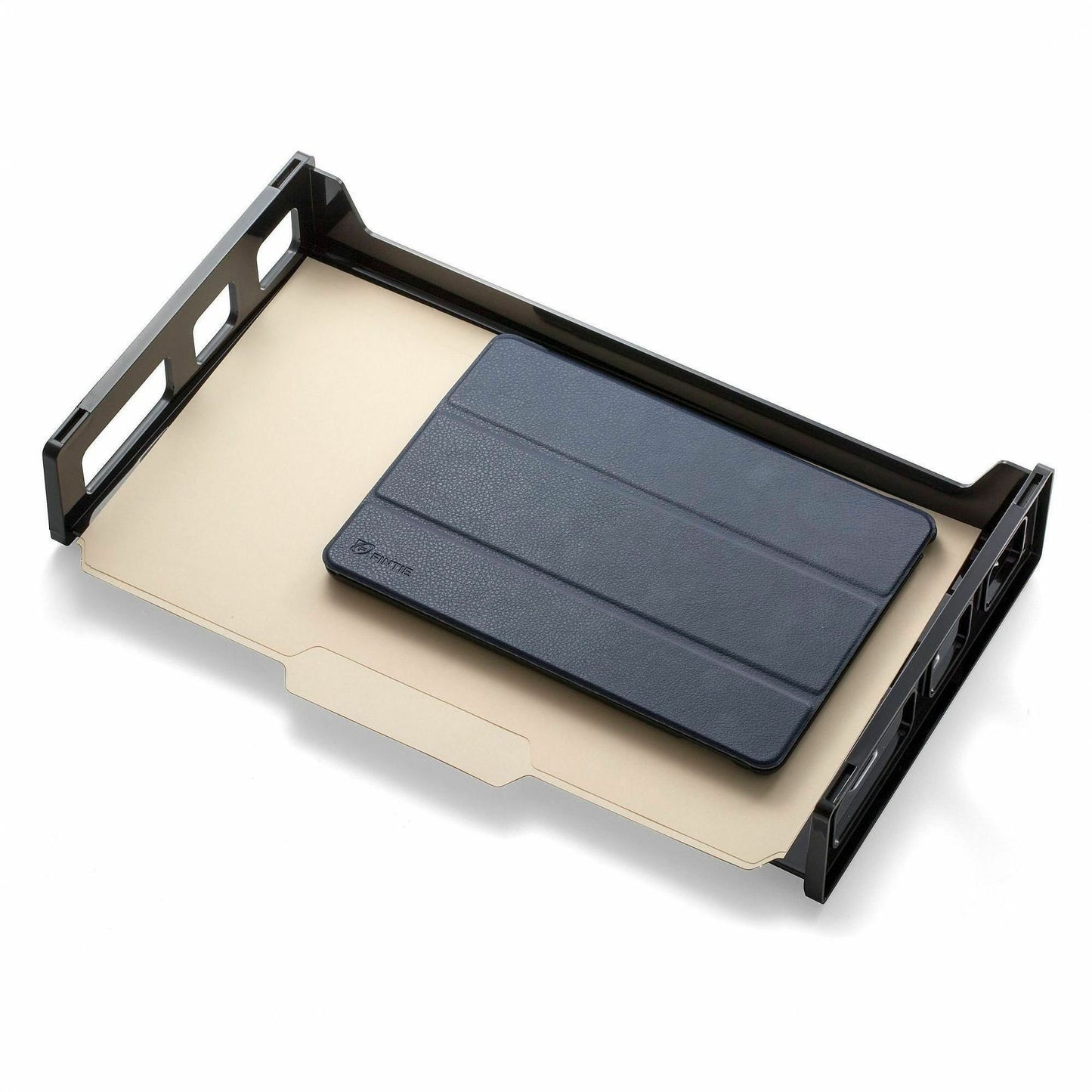 Business Source Desk Tray, Desk, Black, 2/Pack (BSN08101)