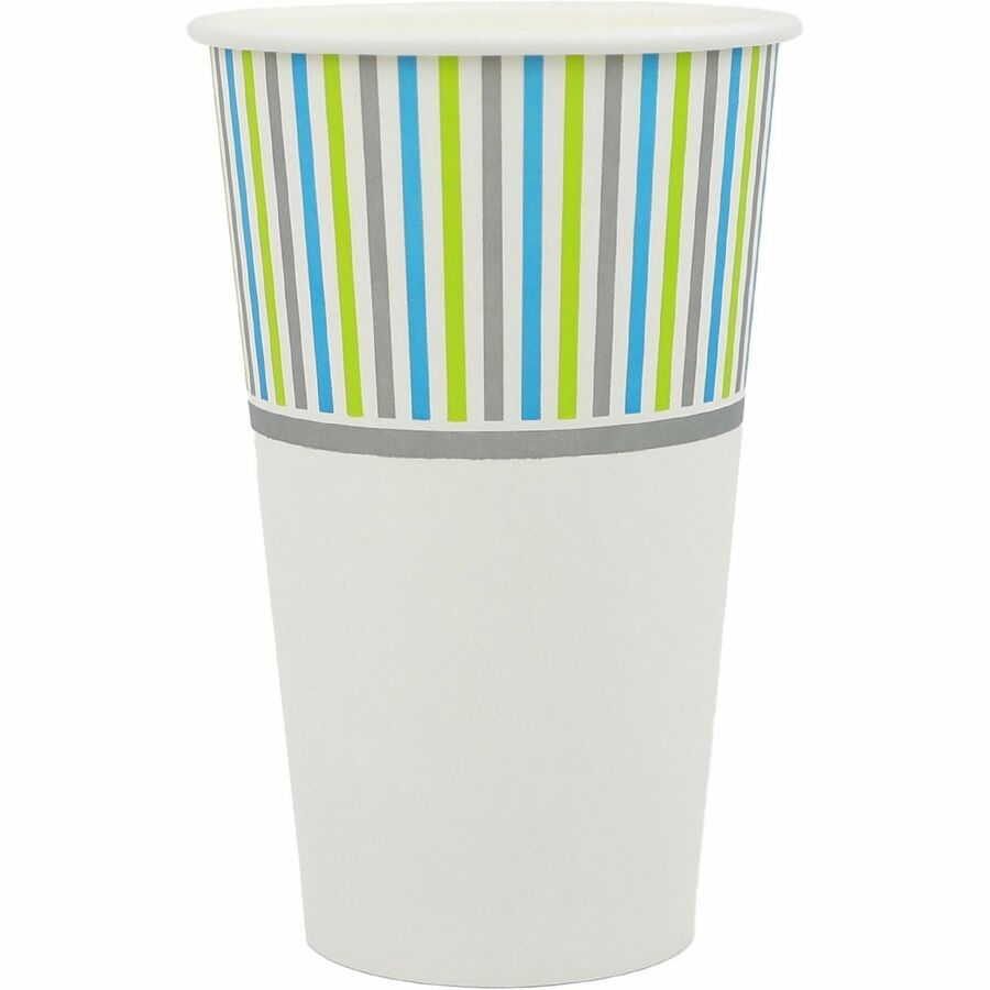 Genuine Joe 16oz Hot-Beverage Paper Cups, 16 fl oz, Multi, Paper, Coffee, Tea, Hot Chocolate, 20/Carton (GJO10315)